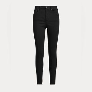High rice skinny ankle black Jeans super stretch by Ralph Lauren